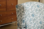 Modern Accent Chair with Retro Wood Legs
