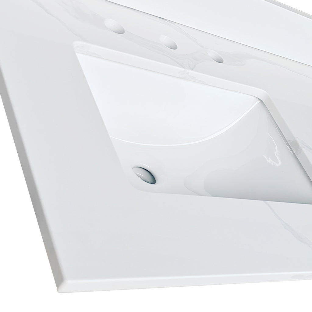 61-Inch Quartz Double Bathroom Vanity Top