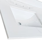 61-Inch Quartz Double Bathroom Vanity Top