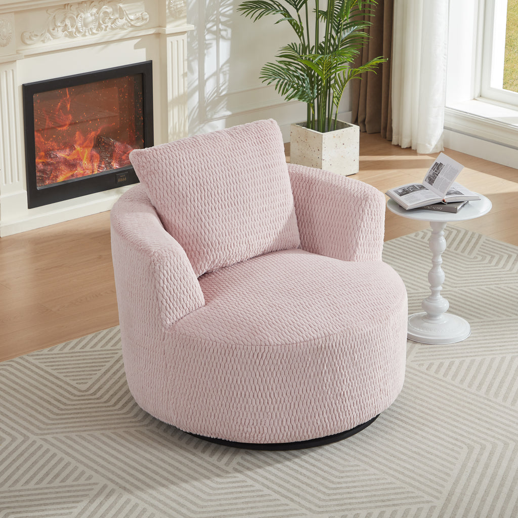 Compressible 360° Swivel Accent Chair