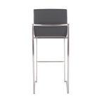 30" Contemporary High Back Barstool Set