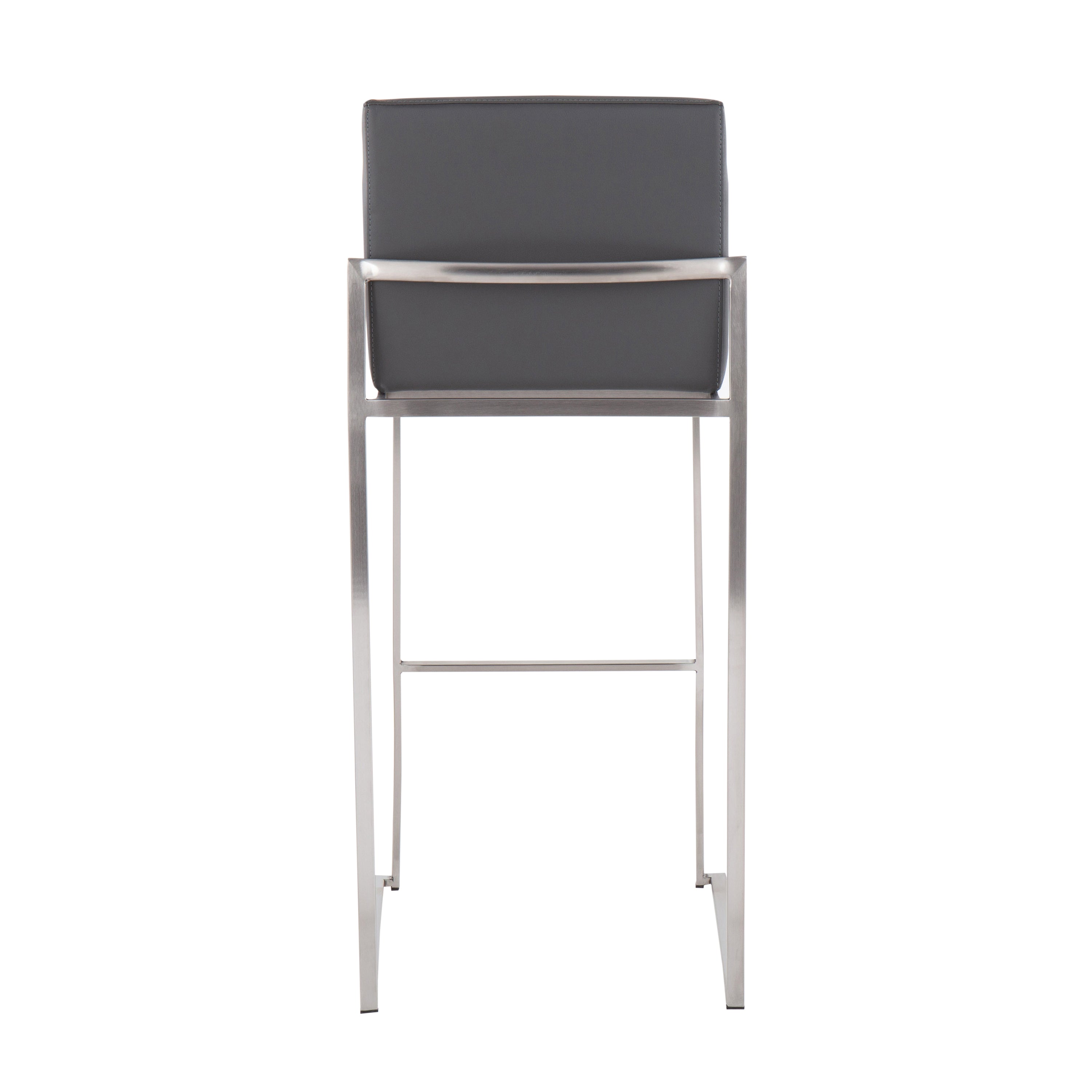 30" Contemporary High Back Barstool Set
