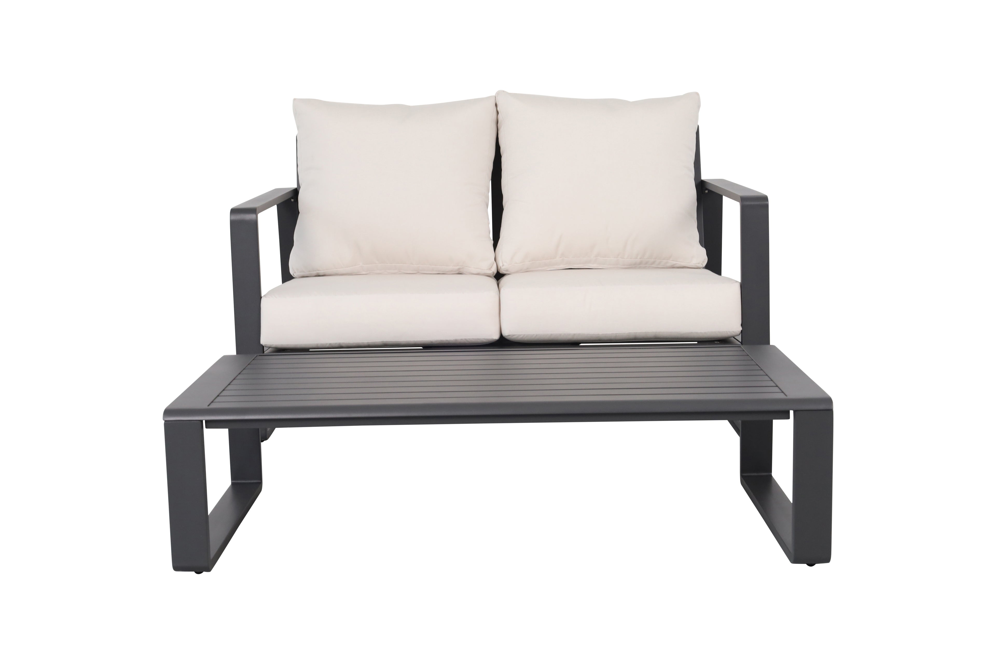 Double Sofa + Rectangular Coffee Table Set