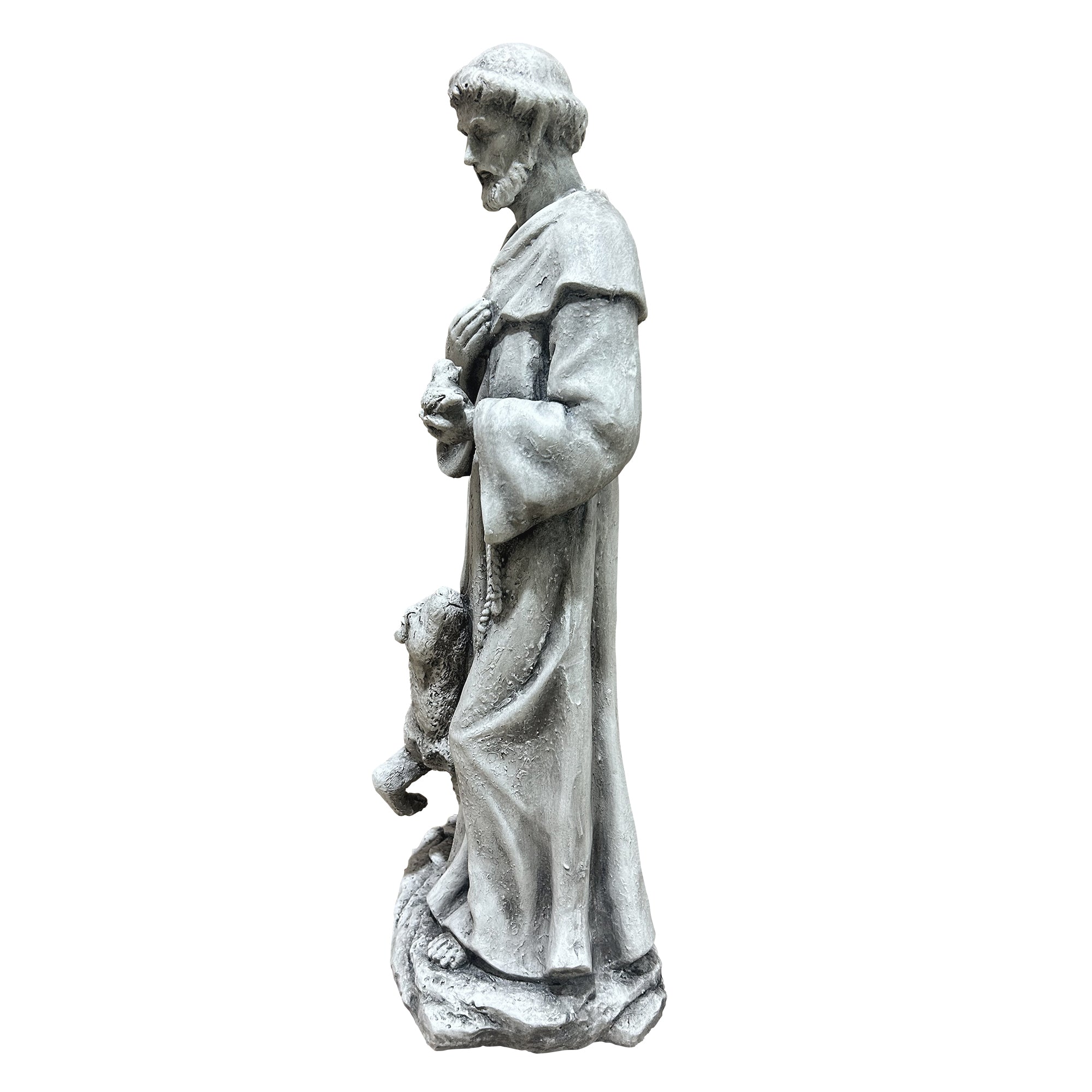 Magnesium Oxide Saint Statue With Lamb
