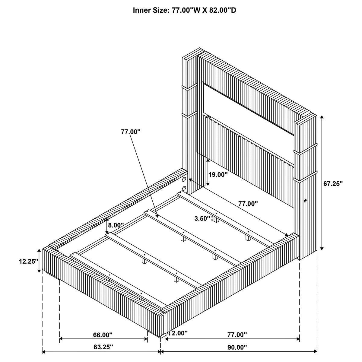 Judah Wingback Panel Bed