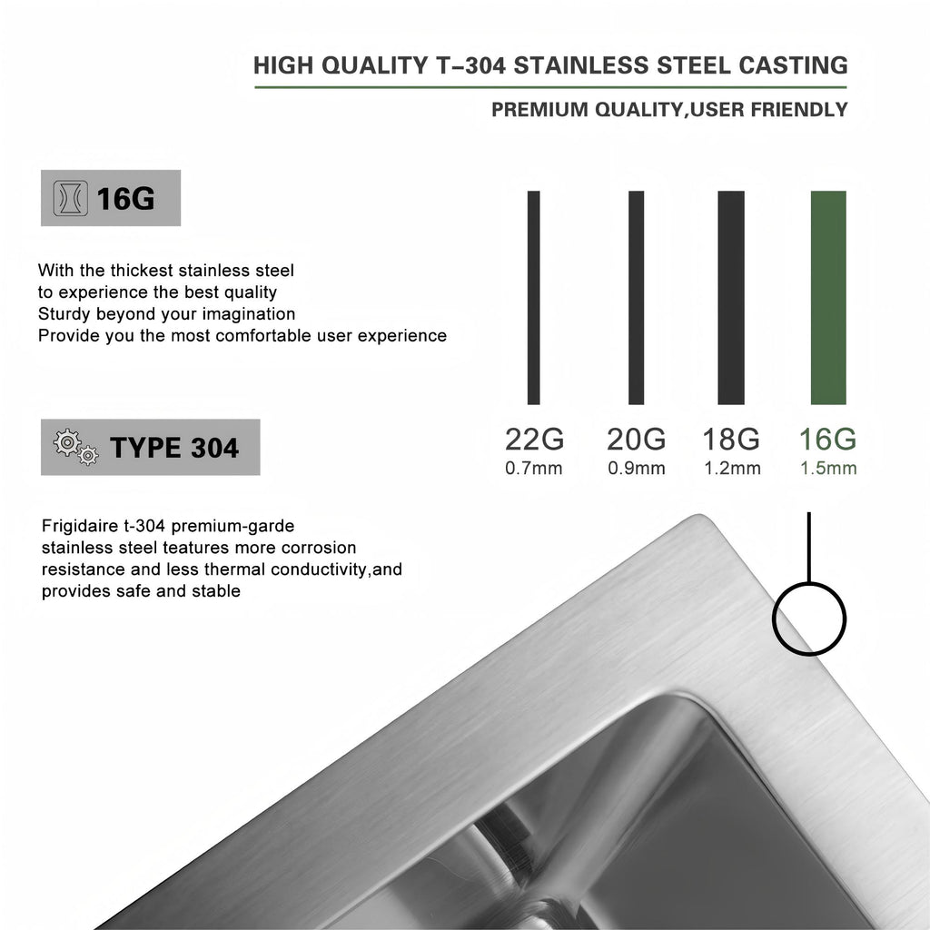33 Inch Topmount Stainless Steel Kitchen Sink