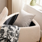 29.9" Wide 2-Piece Upholstered Storage Ottoman Set