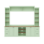 4-in-1 Entertainment Center Wall Unit with Bookshelf for TVs Up to 70"