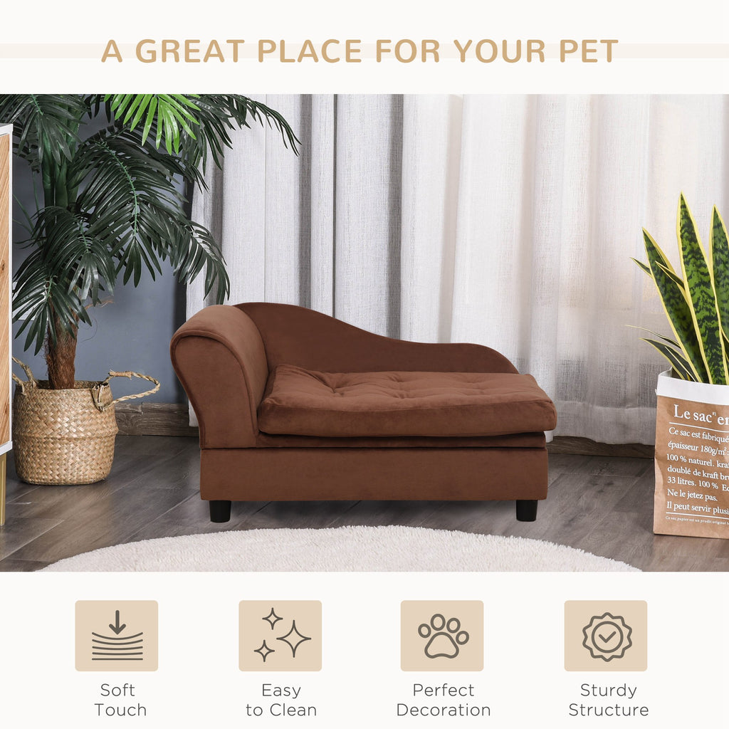 PawHut Luxury Fancy Dog Bed for Small Dogs