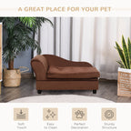 PawHut Luxury Fancy Dog Bed for Small Dogs
