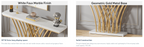 59-Inch Gold Console Table