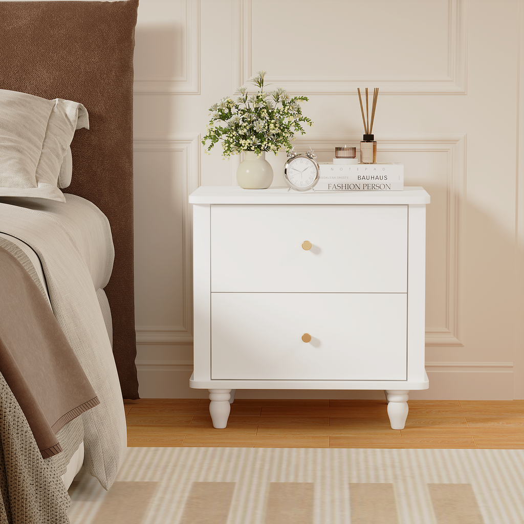 Modern 2-Drawer Nightstand
