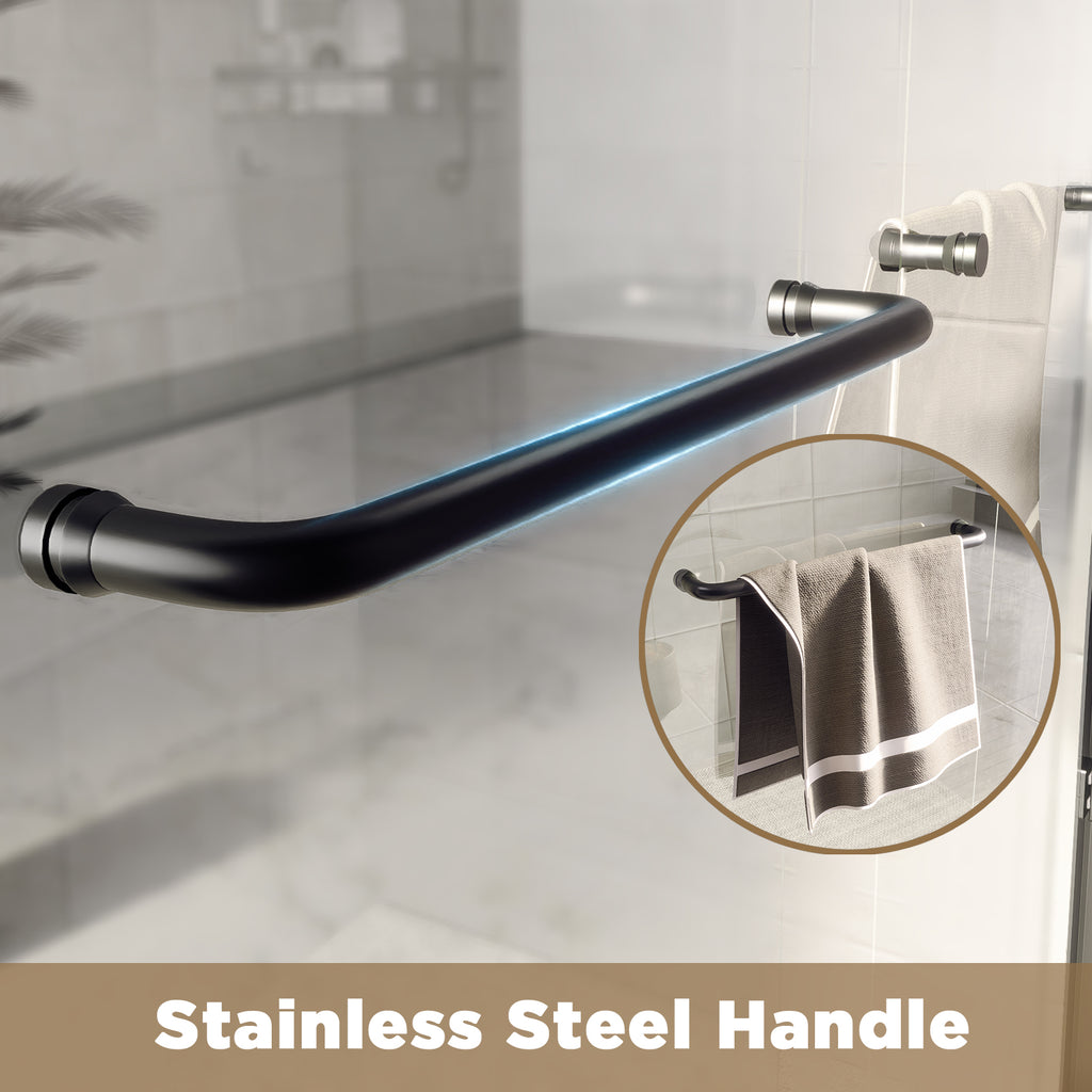 Tempered Glass Double Sliding Shower Door
