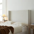 Hale Upholstered Wingback Bed - Queen Size