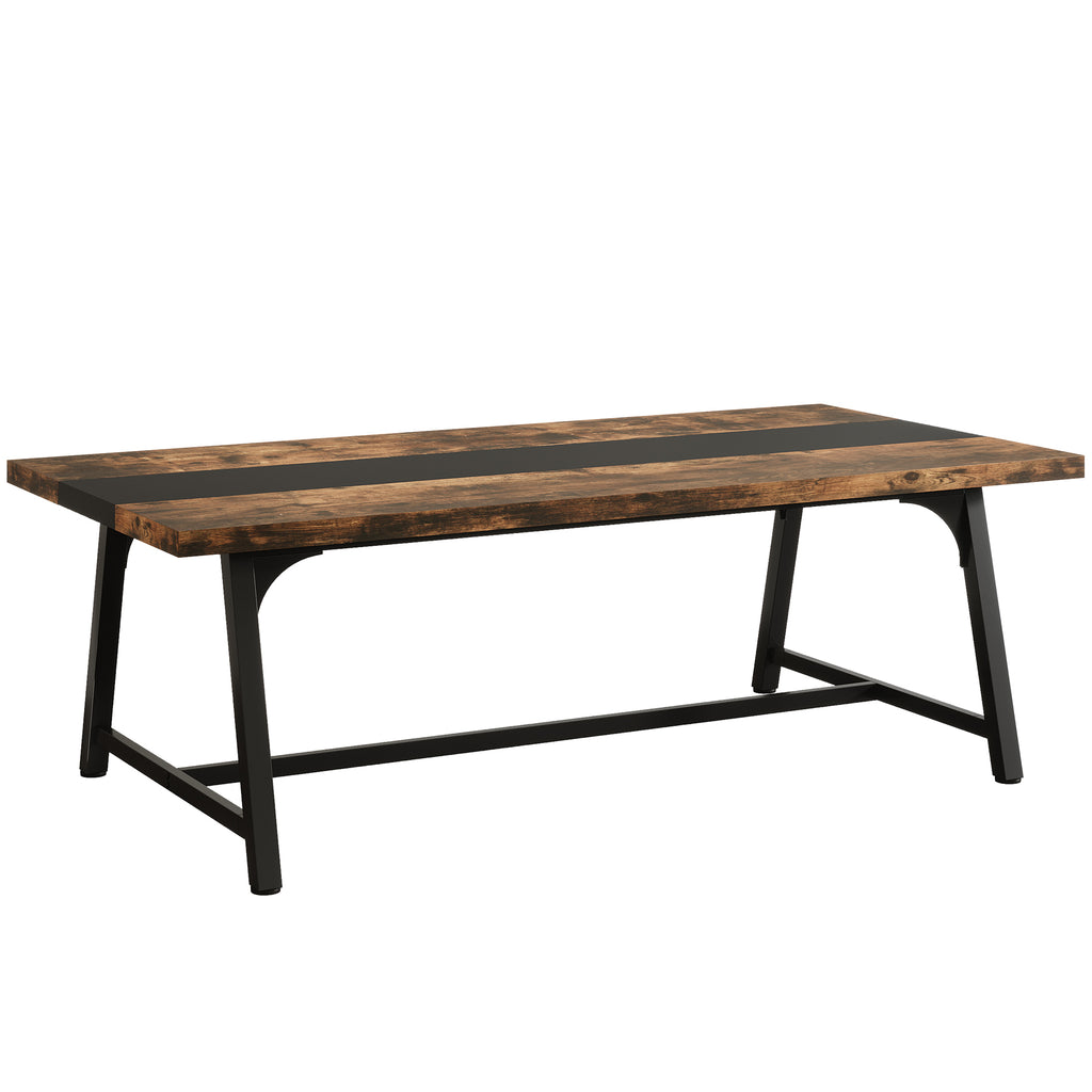 Modern Rectangular Conference Table for 6-8 People