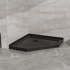 Goodyo 36 in. Corner Drain Neo-Angle Shower Base