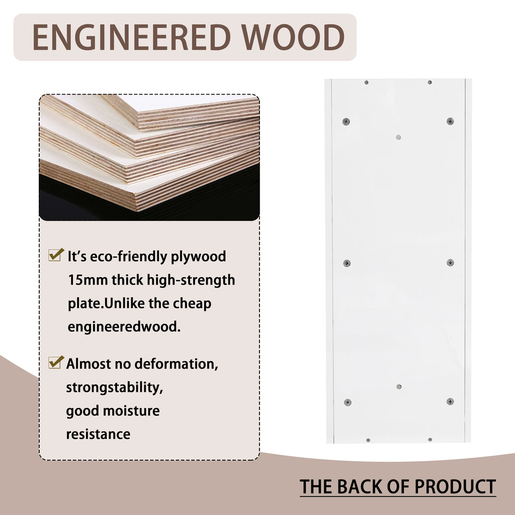 12" Bathroom Wall-Mounted Storage Rack