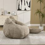 41.7'' W Boneless Single Sofa, Faux Fur Bean Bag Chair
