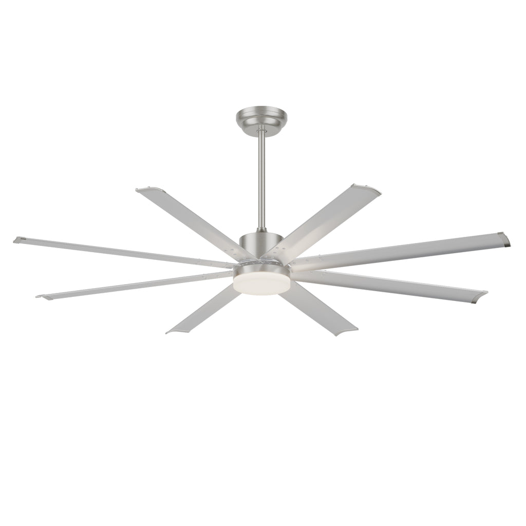 72 Inch Industrial PM DC Motor Ceiling Fan with Light