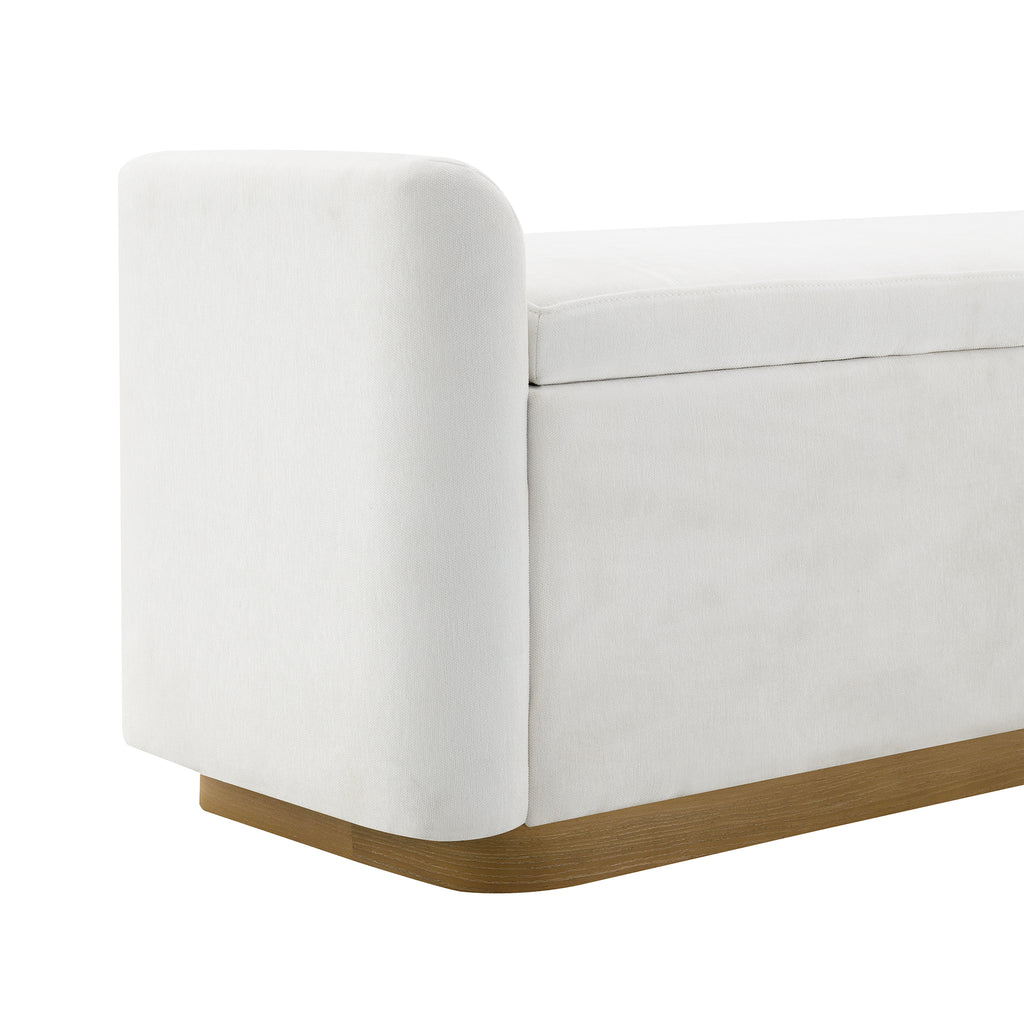 49" Bench with Storage, Storage Ottoman Bench with Safety Hinge