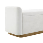 49" Bench with Storage, Storage Ottoman Bench with Safety Hinge