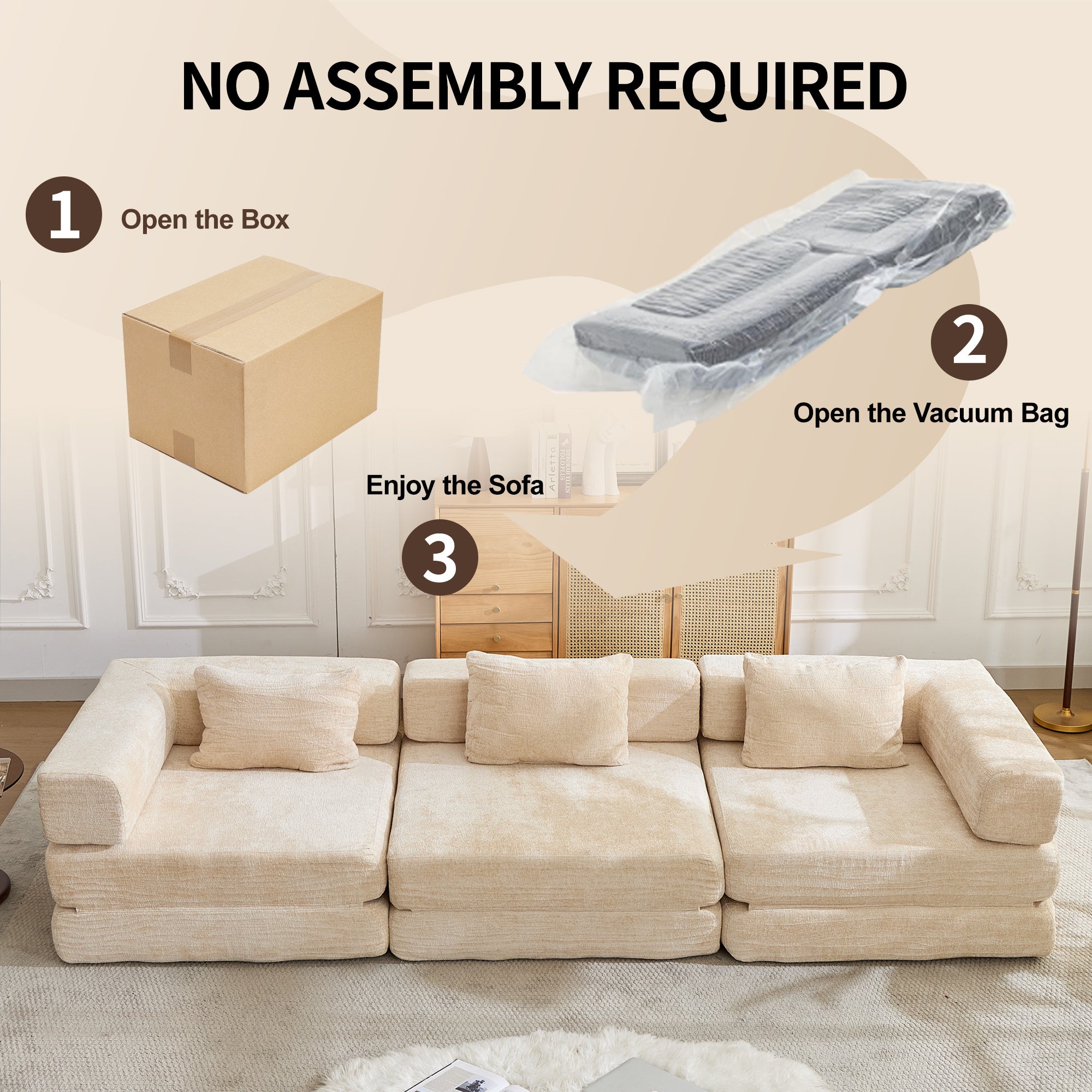 Compression Sofa: Convertible Floor Sofa Bed