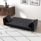 71-Inch Foldable Double Sofa With American Retro Style