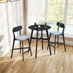 Wooden Bar Chairs Set of 2
