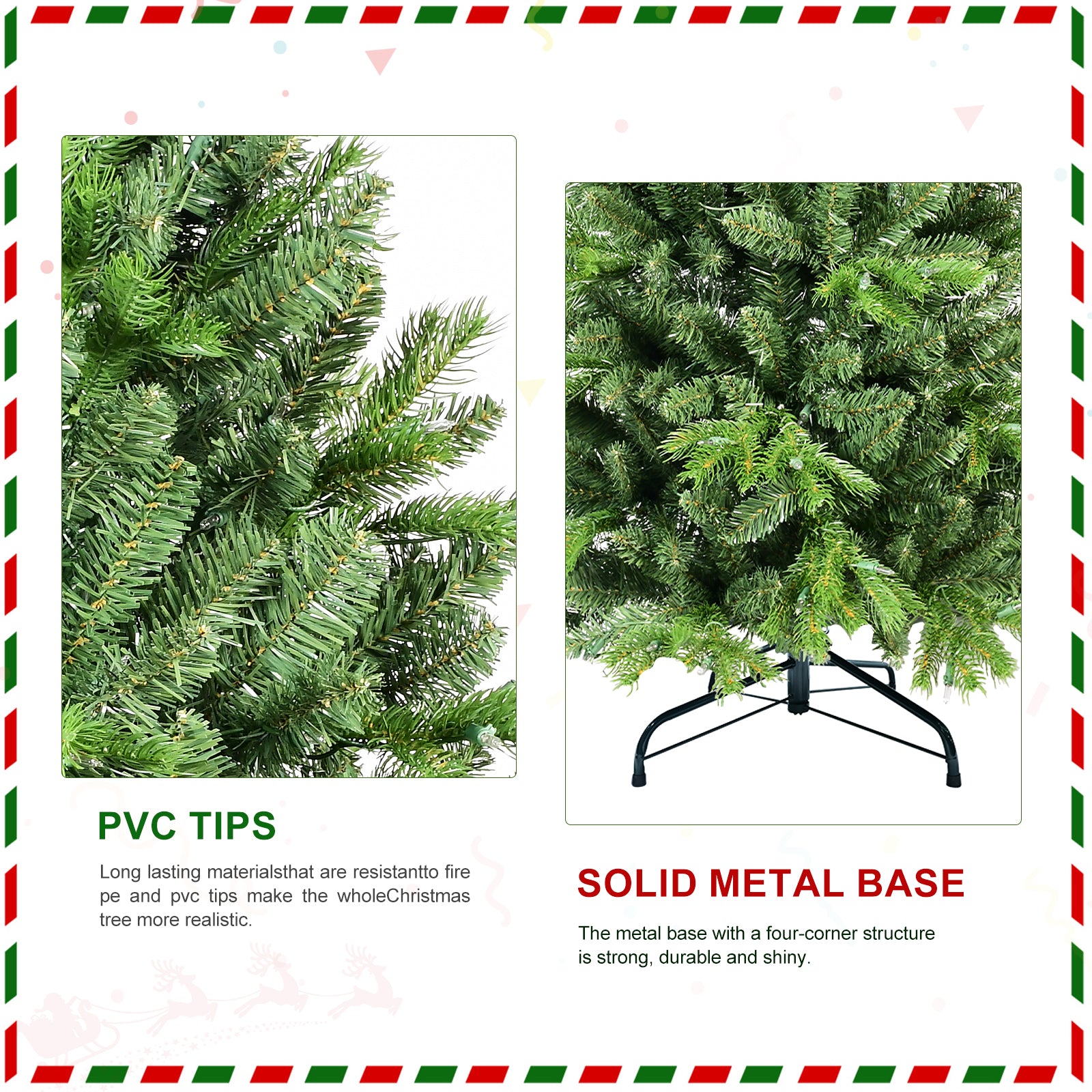 5FT Christmas Tree with 756 PE+PVC Tips