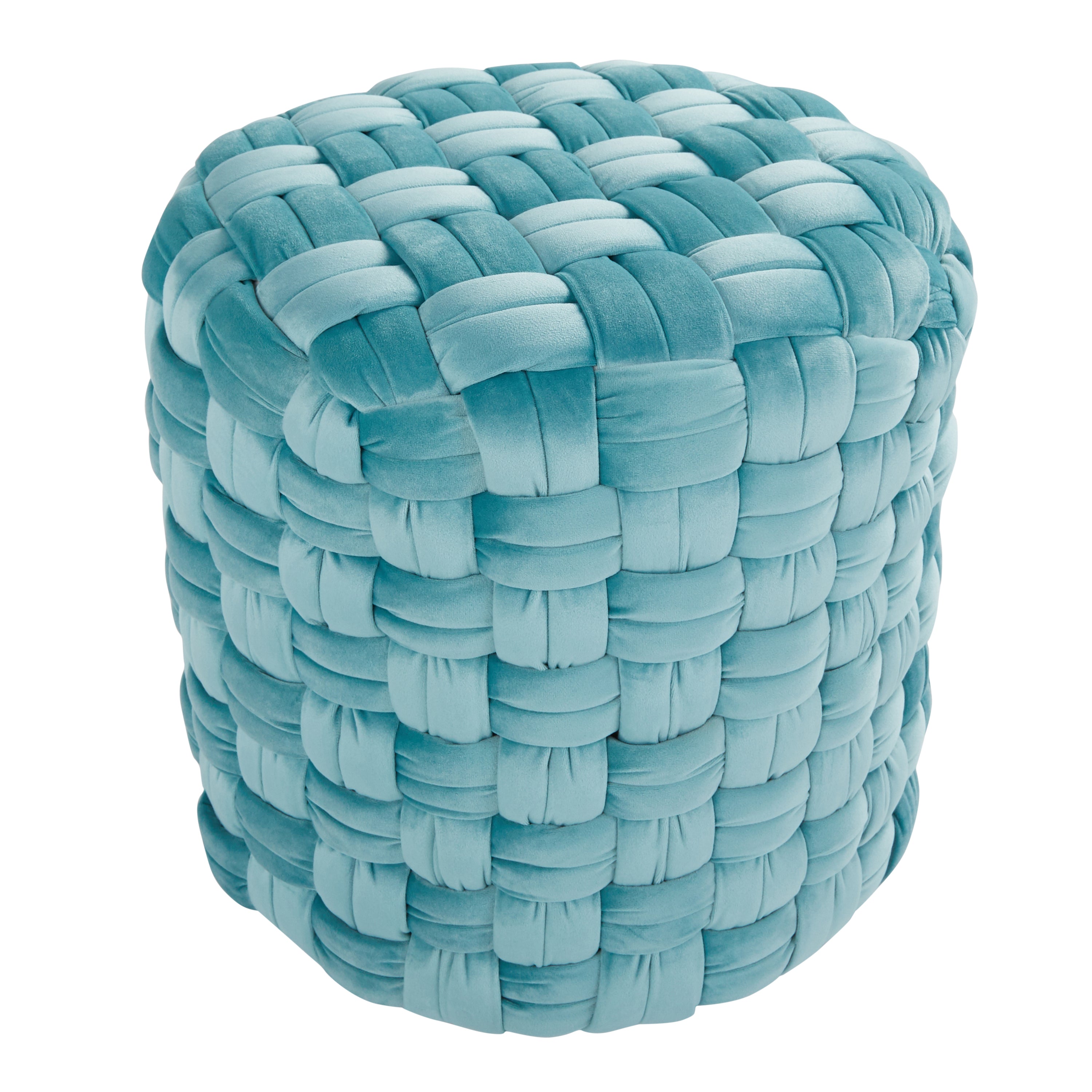 Round 16" Ottoman in Ice