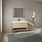 48" Bathroom Vanity Combo with Single Resin Sink