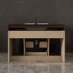 29.9" Modern Floating Bathroom Vanity with Sintered Stone Top