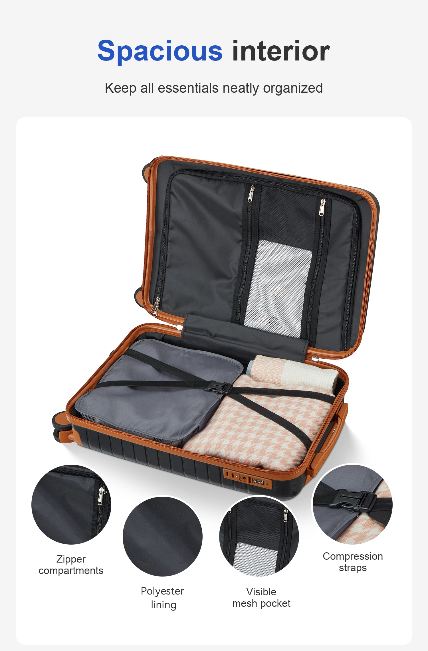5-Piece Hardside Luggage Set