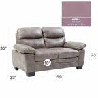 Marta G676-L Loveseat