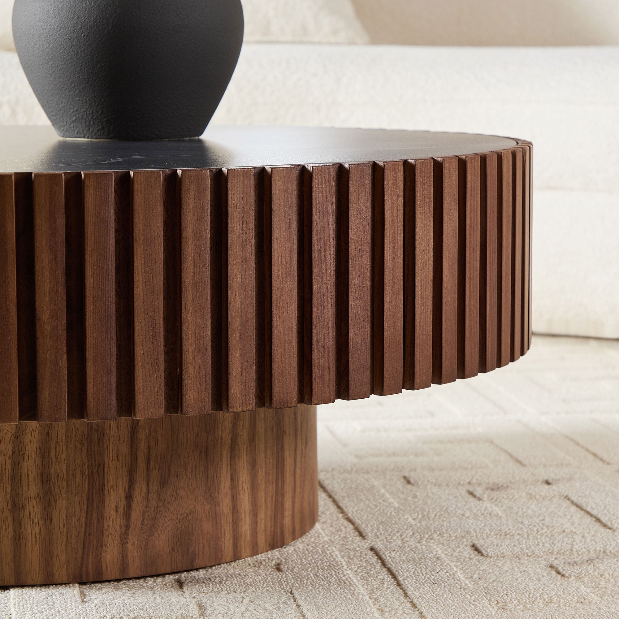 Nesting Round Sintered Stone Coffee Table