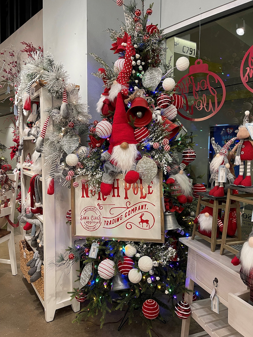 North Pole Trading Company Wall Sign