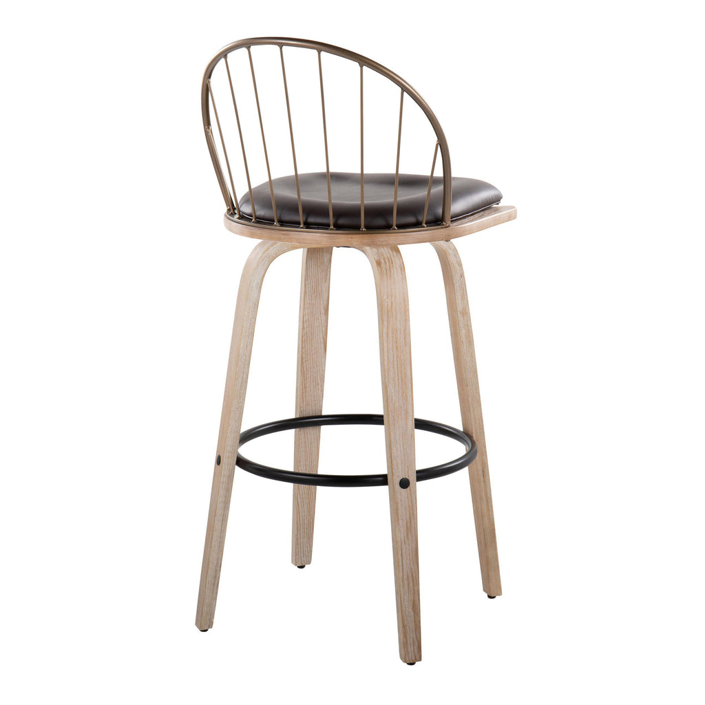 30" Urban Fixed-Height Barstool with Swivel