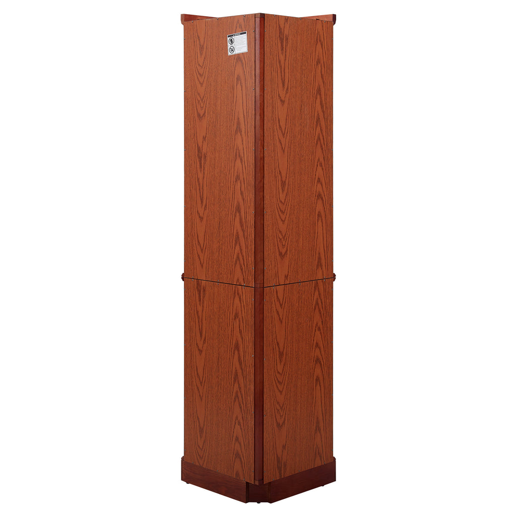 6 Shelf Lighted Corner Curio Cabinet with Adjustable Shelves