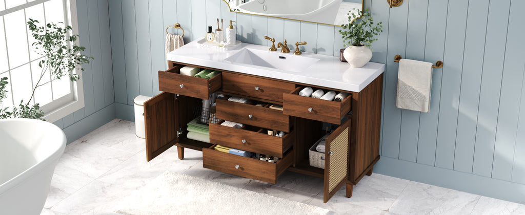 60" Bathroom Vanity with SMC Sink