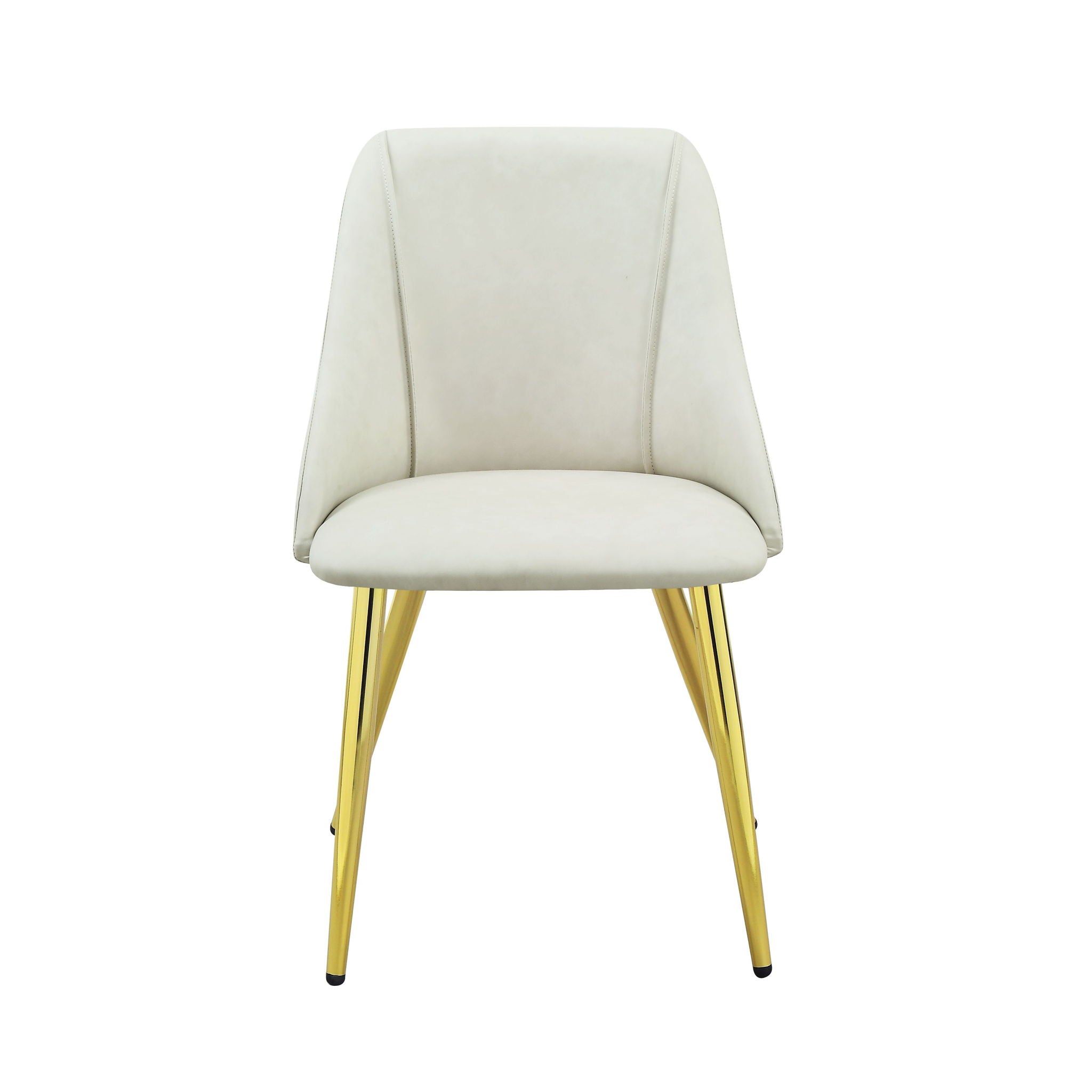 Gaines Synthetic Leather Side Chair (Set of 2) - White