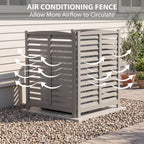 3-Panel Outdoor Air Conditioner Fence