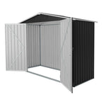 8ft x 4ft Outdoor Metal Storage Shed with Lockable Latch