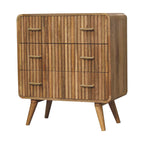 T-bar Ridged Chest, 3-Drawers