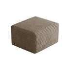 Camel Plush Corduroy Sofa Ottoman
