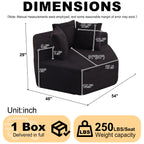 54-Inch Modern-Style Hexagonal Lounge Chair