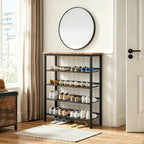 Industrial Shoe Rack - Adjustable 5-Layer Storage Solution