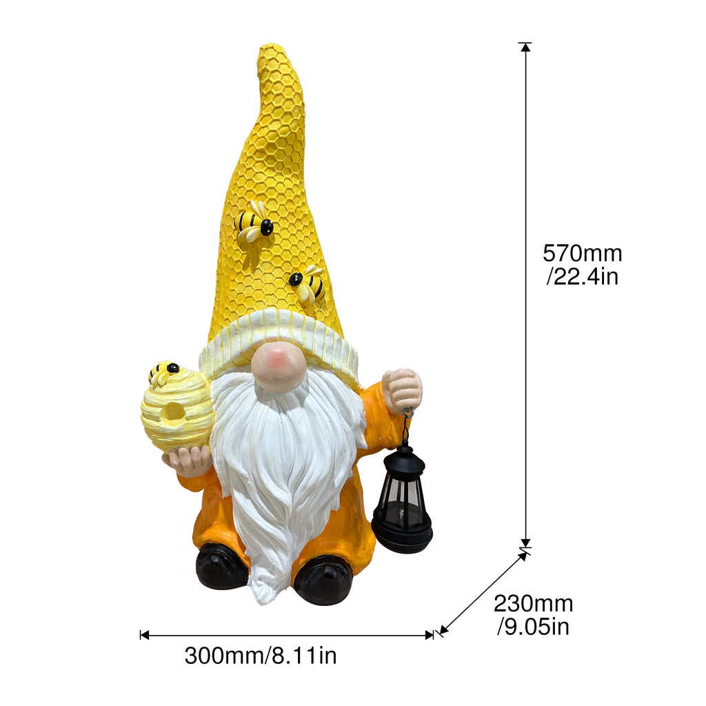 Magnesium Oxide Tree Spirit Old Man Statue With Bee Decor