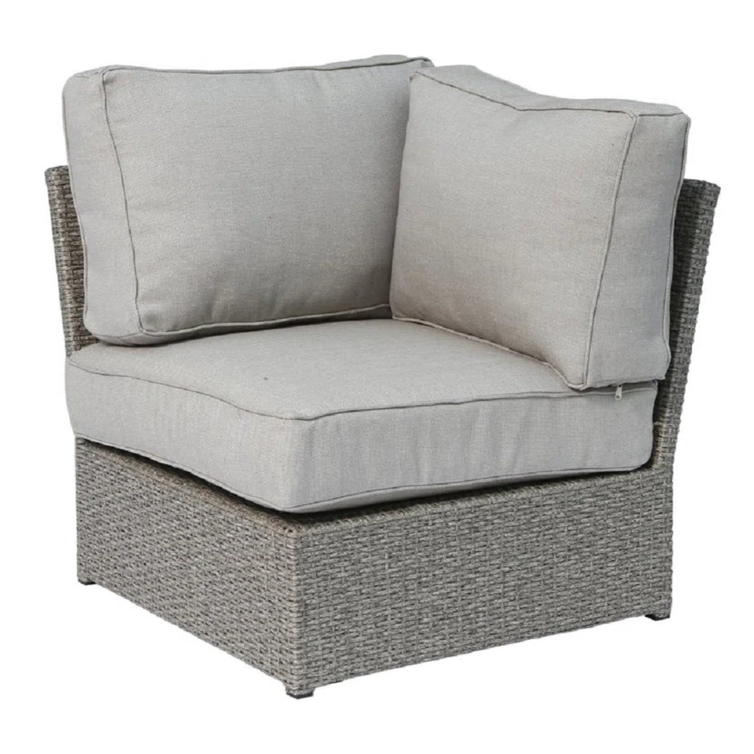 2-Person Wicker Seating Set with Cushions