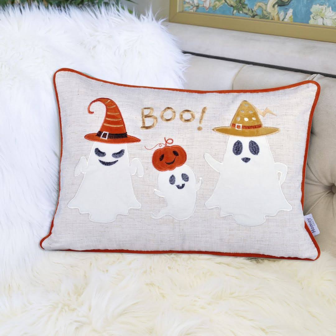 Halloween Boo Ghost Pillow