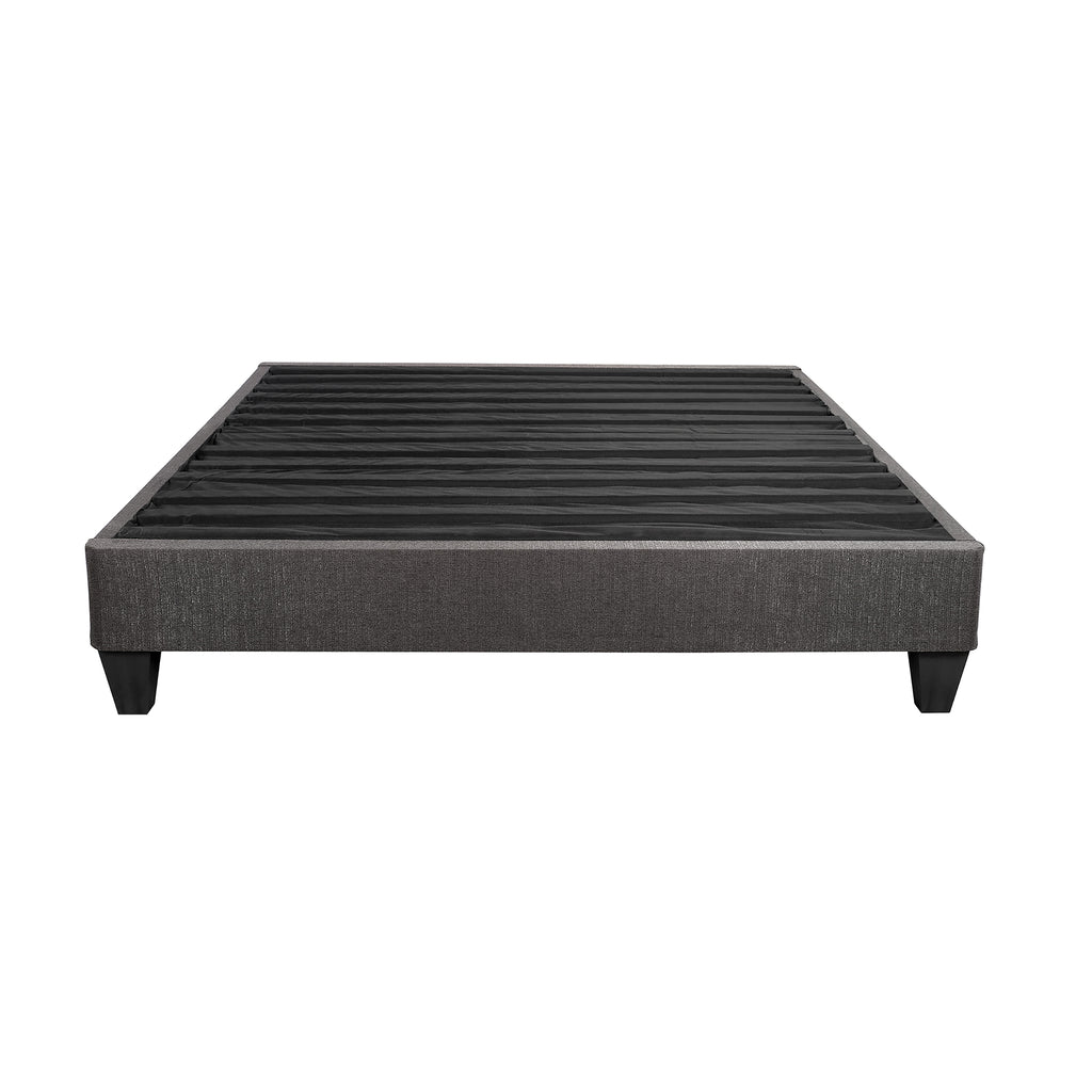 Contemporary 14 in. Platform Mattress Foundation, King Size Upholstered Bed Frame Base